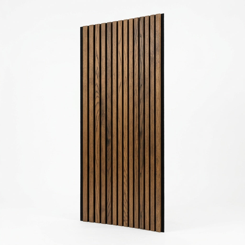Bridle Path XL Walnut Acoustic Wall Panel — 270 × 110 cm